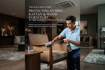 Protecting Hybrid Rattan & Wood Furniture in Air-Conditioned Spaces: The B2B Care Guide